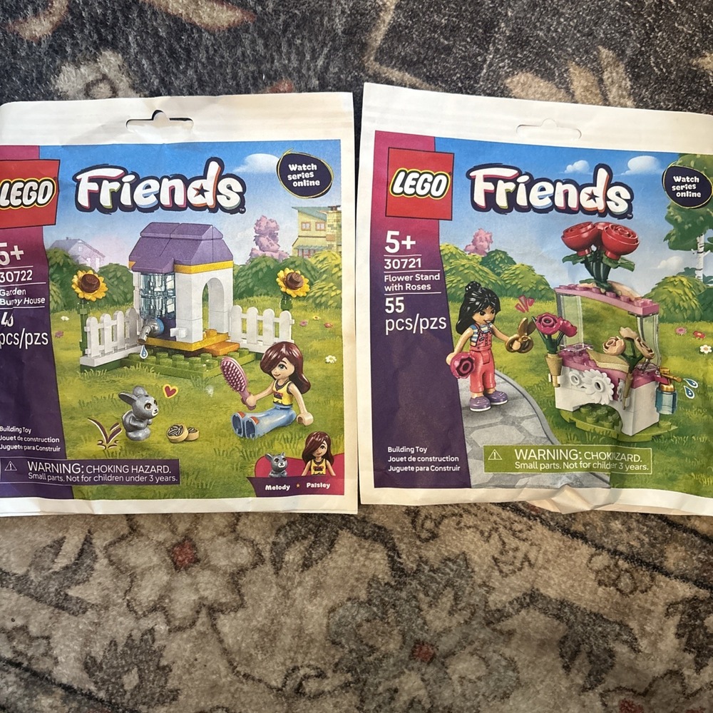 LEGO 30722 30721 Friends Garden Bunny House / Flower Stand - Picture 1 of 3